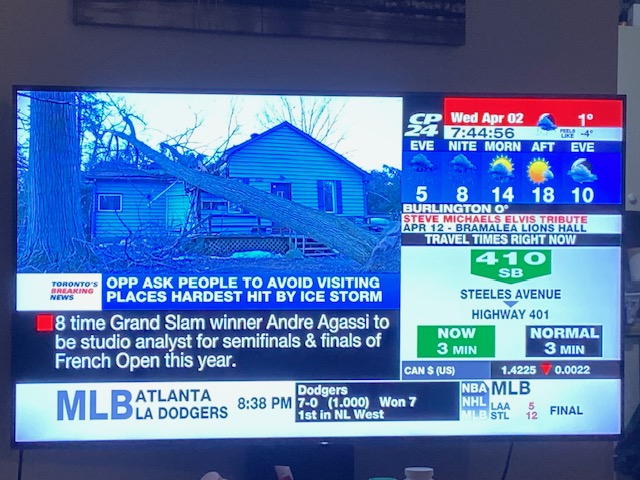 Barrie ice storm — covered on CP24 News